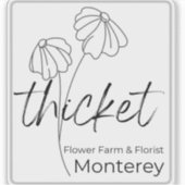 Thicket Urban Micro Farm Monterey vinyl sticker (Voorkant)