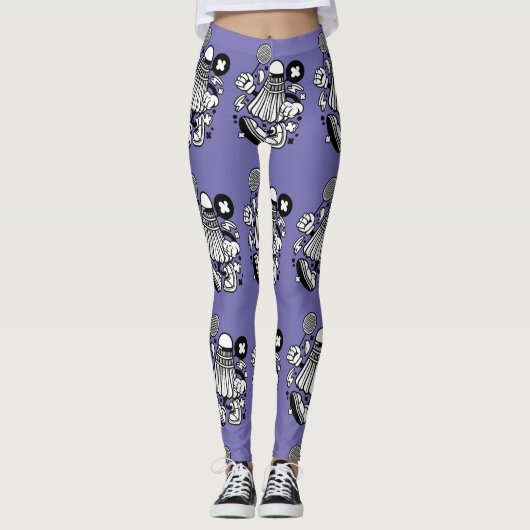 Thicky Vicky Custom Shuttlecock Leggings (Voorkant)