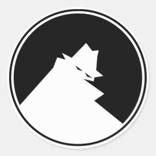 THIEF negatief Ronde Sticker