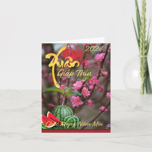 Thiep Tết Chúc Mừng Năm Mới Gelukkig Nieuwjaar 202 Kaart (Voorkant)