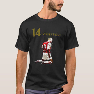 Thierry henry 14 op dark red t-shirt