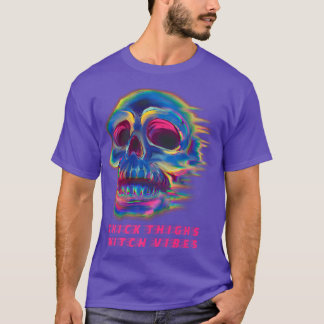 Thighs Witch Vibes Witchy Halloween Premium T-shirt