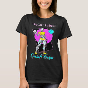 Thiick Thighs Crush Jongens Weightlift Bodybuildin T-shirt