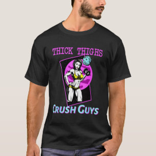 Thiick Thighs Crush Jongens Weightlift Bodybuildin T-shirt