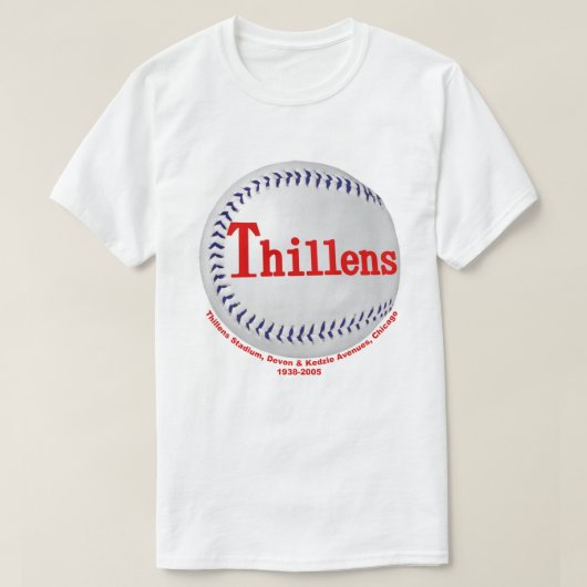 Thillens Stadium, Chicago, Illinois T-shirt (Design voorkant)
