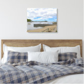 Thimble Island omwikkeld canvas Afdruk (Insitu (Slaapkamer))