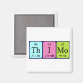 Thimo periodieke table name magnet magneet (Voorkant / Achterkant)
