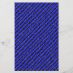 Thin Black and Blue Diagonal Stripes Flyer