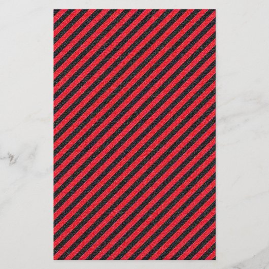 Thin Black and Red Diagonal Stripes Flyer (Voorkant)