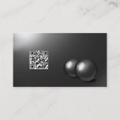 Thin Blue Line 4-badge-opties QR-code Visitekaartje (Achterkant)