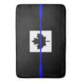Thin Blue Line Accent on Canadian Flag Badmat (Voorkant Verticaal)