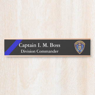 Thin Blue Line - Agency Patch Deurbordje