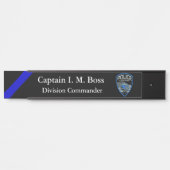 Thin Blue Line - Agency Patch Deurbordje (Voorkant)