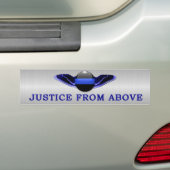 Thin Blue Line - Air Police Justice van boven af Bumpersticker (Op auto)