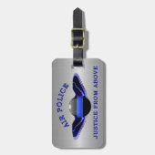 Thin Blue Line - Air Police: recht van boven Bagagelabel (Voorkant verticaal)