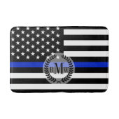 Thin Blue Line American Flag Badmat (Voorkant)