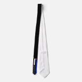 Thin Blue Line American Flag | Gedraaide blik Stropdas (Achterkant)