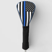 Thin Blue Line American Flag Golfheadcover (Voorkant)