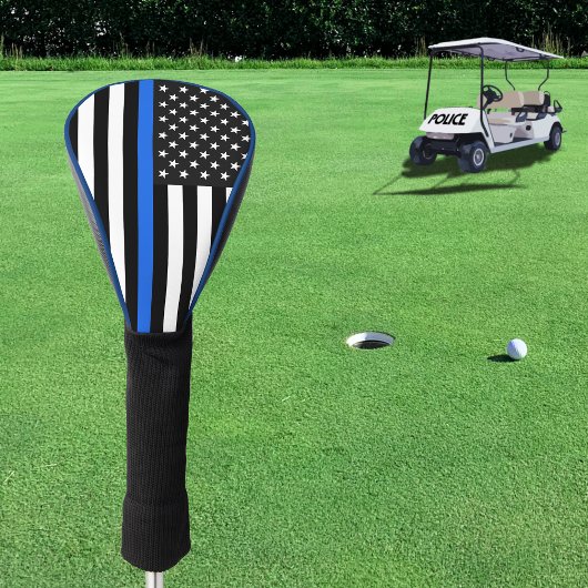 Thin Blue Line American Flag Golfheadcover