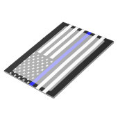 Thin Blue Line American Flag Graphic Decor Notitieblok (Schuin)