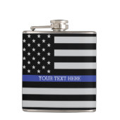 Thin Blue Line - American Flag Heupfles (Voorkant)