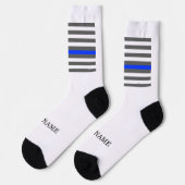 Thin Blue Line American flag law enforcement Sokken (Links)