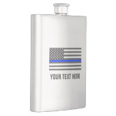Thin blue line american flag law forcement drink flacon (Rechts)
