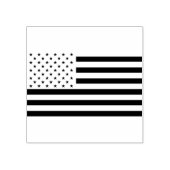 Thin Blue Line American Flag op een afbeelding Rubberstempel (Afrduk)