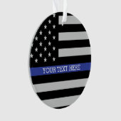 Thin Blue Line - American Flag Ornament (voorkant)