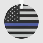 Thin Blue Line - American Flag Ornament (achterkant)