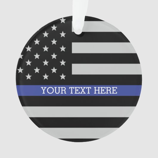 Thin Blue Line - American Flag Ornament (voorkant)