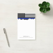 Thin Blue Line American Flag Post-it® Notes (Kantoor)