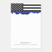 Thin Blue Line American Flag Post-it® Notes (Voorkant)