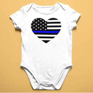 Thin Blue Line - American Flag Romper