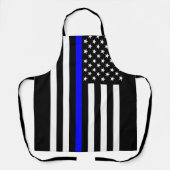 Thin Blue Line American Flag Schort (Voorkant)