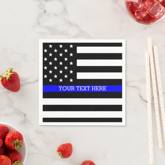 Thin Blue Line - American Flag Specialized Custom Servetten (Insitu)