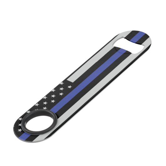 Thin Blue Line - American Flag Specialized Custom Speed Flessenopener (Achterkant Gekanteld)