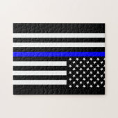 Thin Blue Line American Style Legpuzzel (Horizontaal)