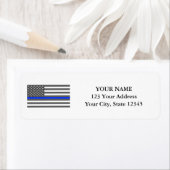 Thin Blue Line American vlag wetshandhaving Etiket (Insitu)