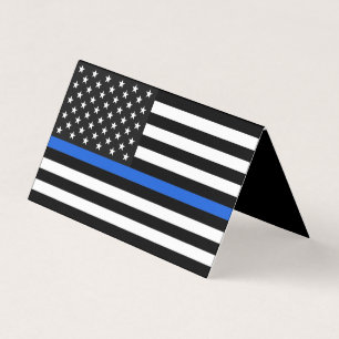 Thin Blue Line Amerikaanse vlag monument Kaart