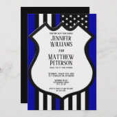 Thin Blue Line Badge Kaart (Voorkant / Achterkant)