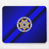Thin Blue Line Badge Muismat (Voorkant)