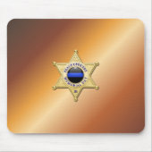 Thin Blue Line Badge Muismat (Voorkant)