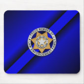 Thin Blue Line Badge Muismat (Voorkant)