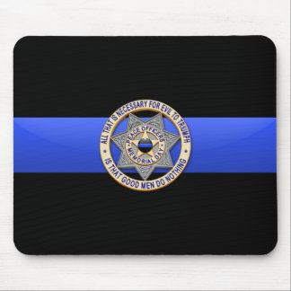 Thin Blue Line - Badge Muismat