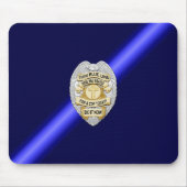 Thin Blue Line Badge Muismat (Voorkant)