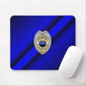 Thin Blue Line Badge Muismat (Met muis)