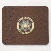 Thin Blue Line Badge Muismat (Voorkant)