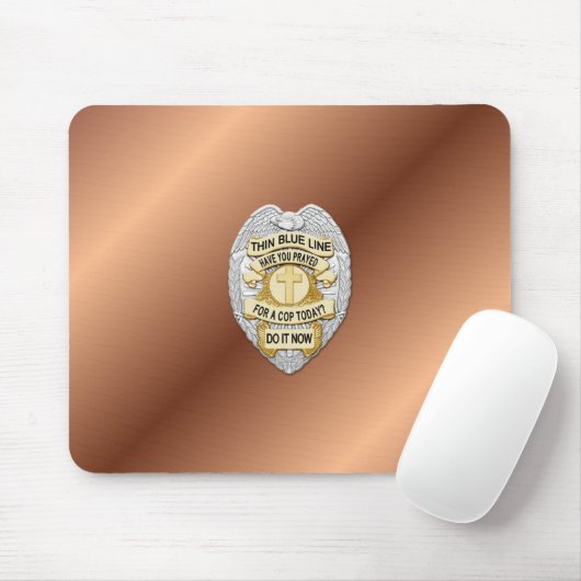 Thin Blue Line Badge Muismat (Met muis)