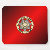 Thin Blue Line Badge Muismat (Voorkant)